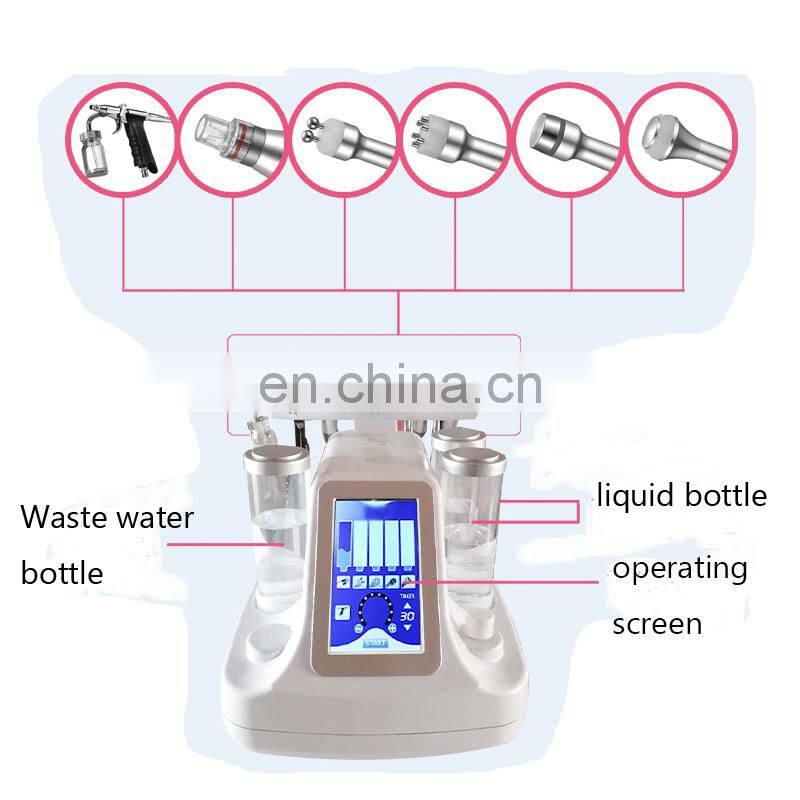 Korea small bubble portable 5 in 1 BIO face lift skin whitening microdermabrasion machine as seen on tv