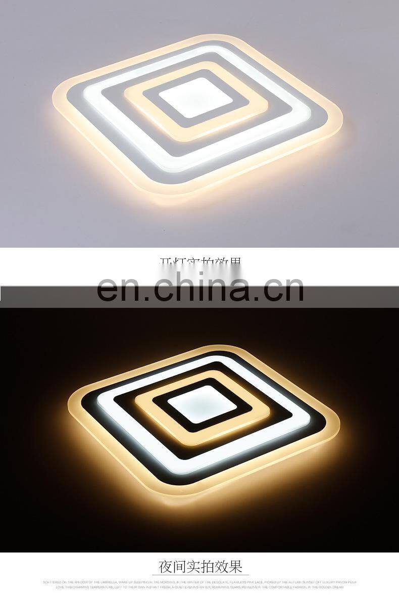 Square LED Chandeliers Light for Dining Living Room