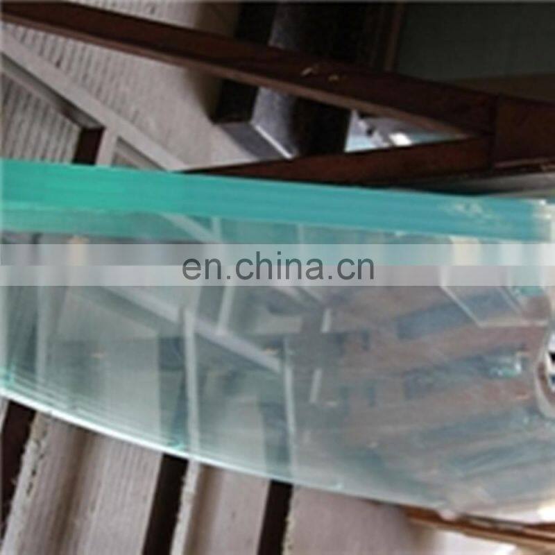 many layers of bent tempered laminated glass with SGP /PVB interlayer