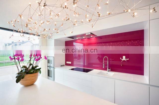 Customized printed glass splashback 4-10mm painted glass kitchen splashback tempered glass