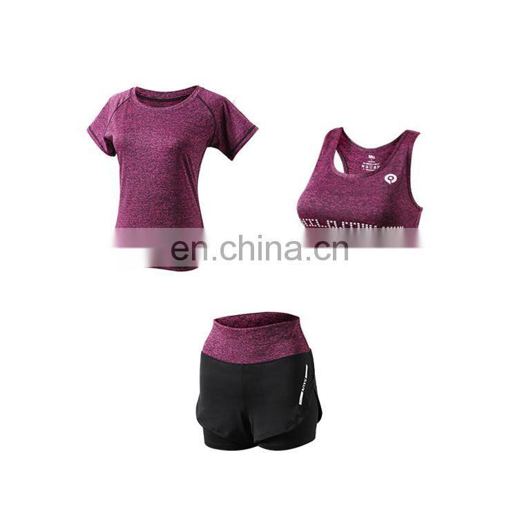 OEM 3 Pieces Gym Wear Women Yoga Wear Fitness Clothing