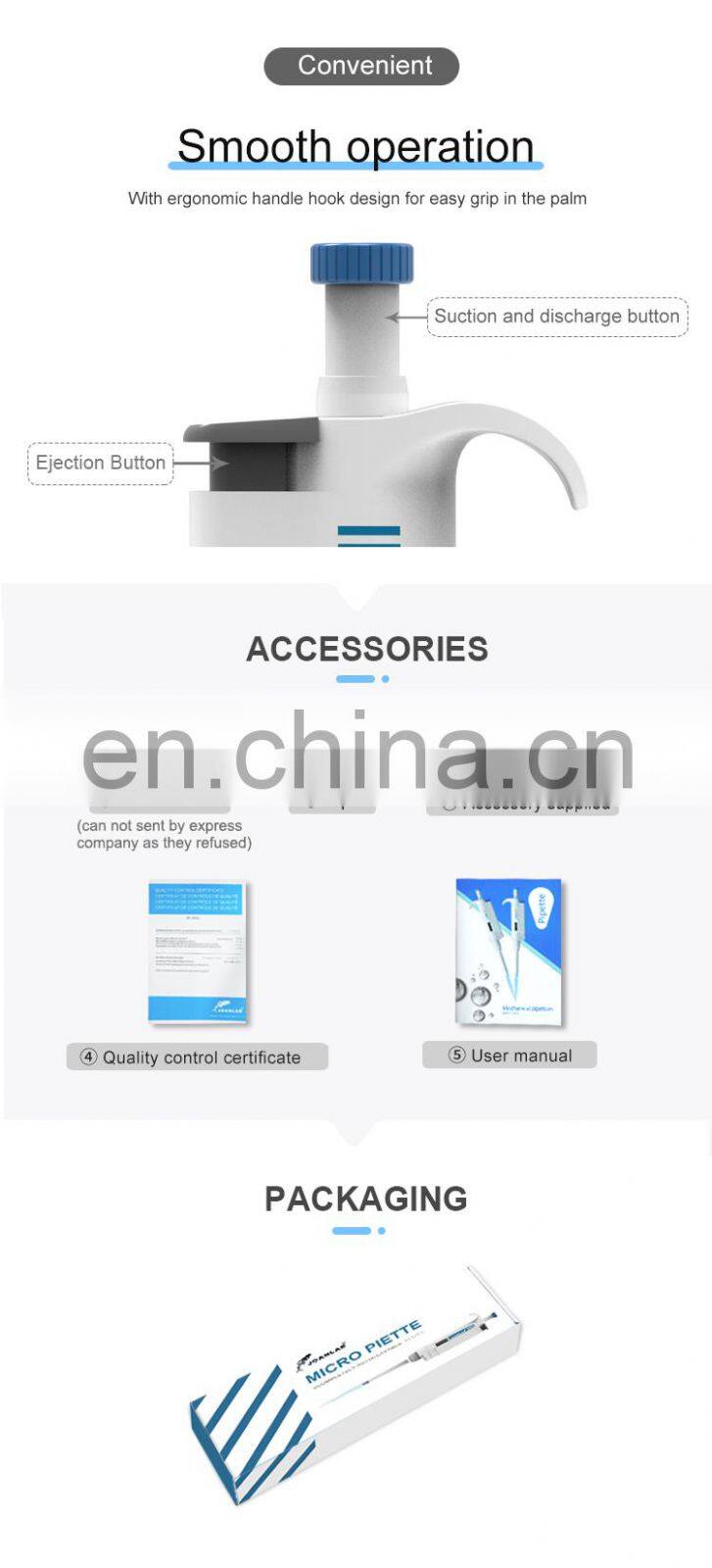 Joan Lab Single Channel Adjustable Half Autoclavable Variable Volume Micropipette Manufacturer