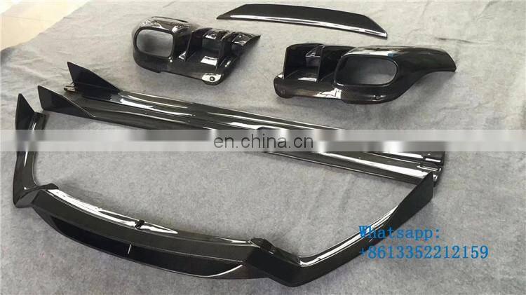 Factory F12 carbon fiber material body kit for F12 front lip side skirt rear diffuser and roof wing