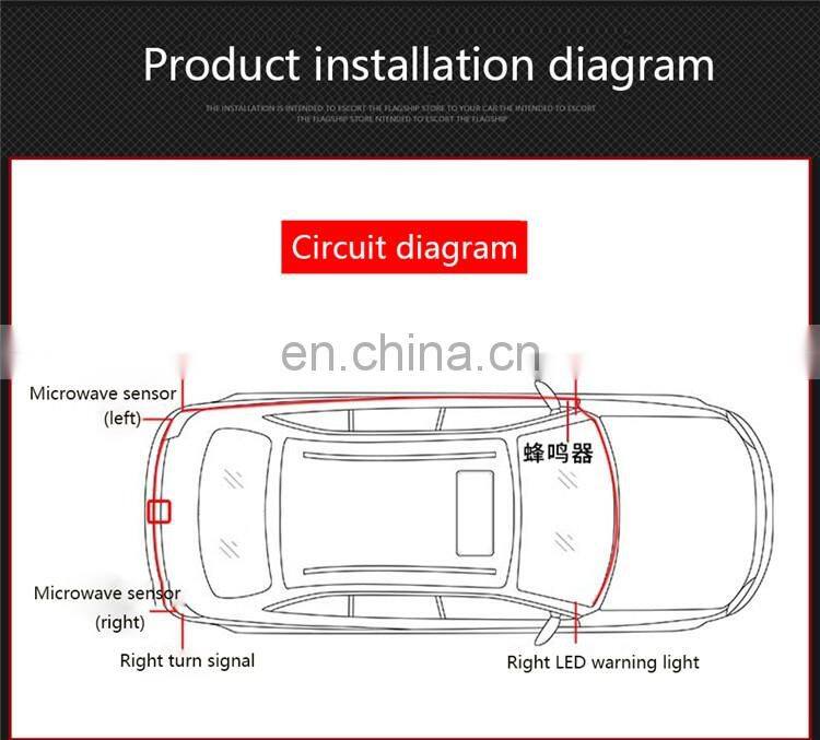 Hot selling for universal car Microwave sensor 24GHz 15 meters blind spot mirror monitoring system BSD/BSM ADAS