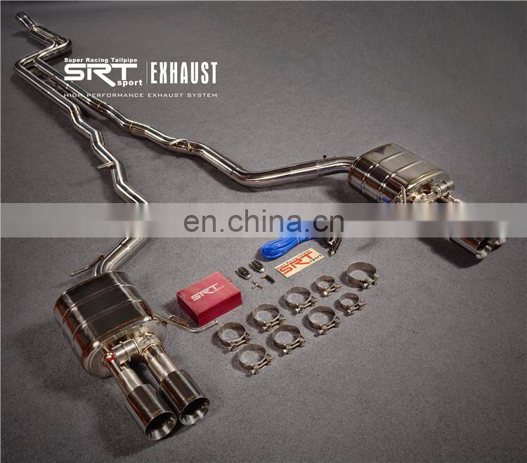 electric exhaust valve for bmw 6 series exhaust system catback with quad double tip