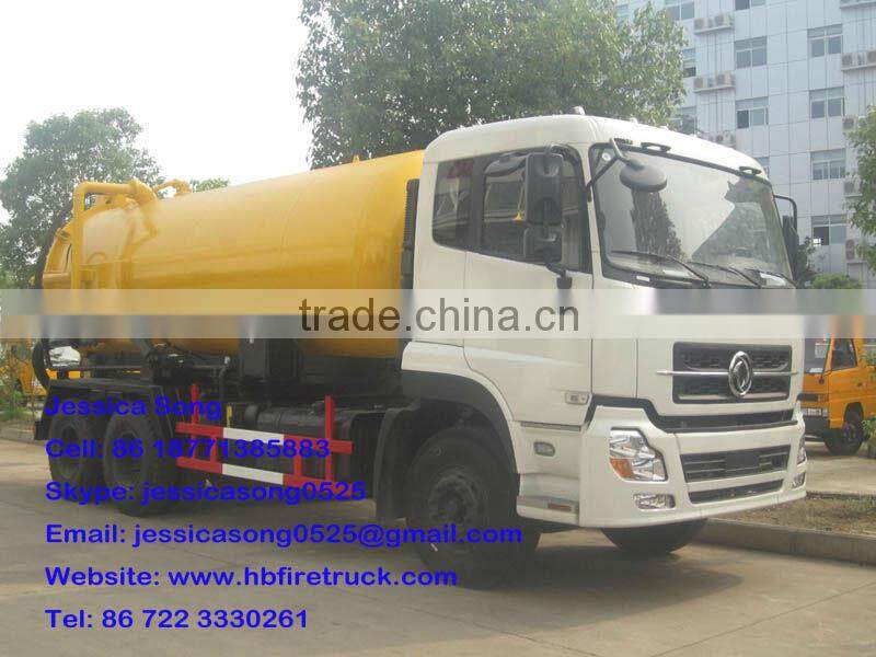 15000liter DongFeng vacuum sludge suction truck