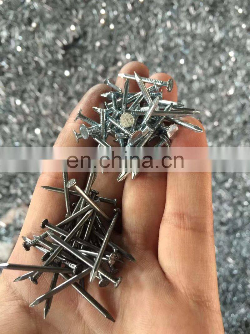 Common nail in galvanized finishing