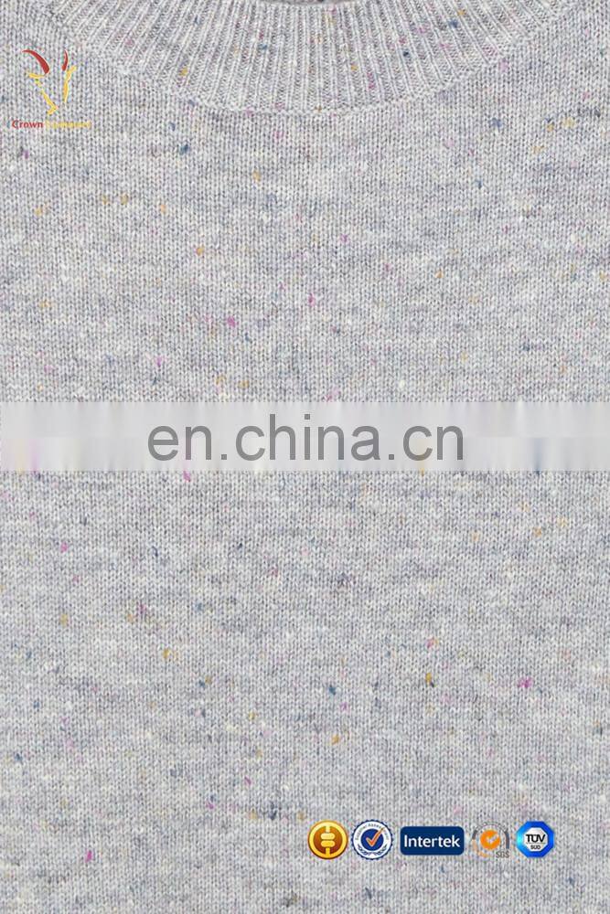 Girls 100% Pure Cashmere Round Neck Long Dress Sweater