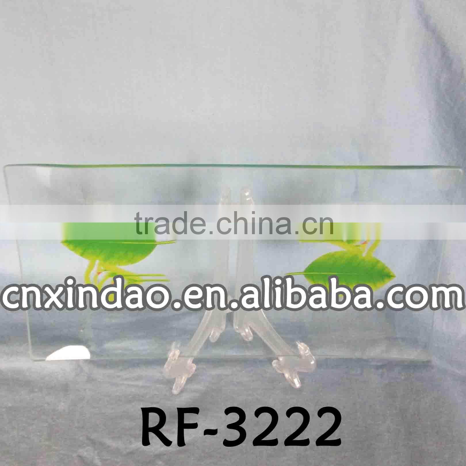 Professional Elegant Personalized Promotion Clear Glass Charger Plate for Tableware