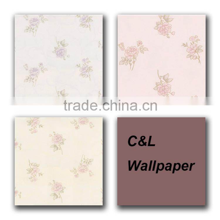 C&L Cream Peelable Vinyle Textured Wallpaper