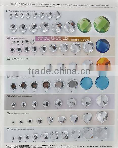 super fancy trangle acrylic stone with claw cup