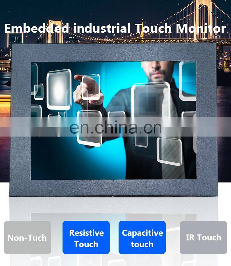 OEM industrial Metal Case Embedded 10.4inch Open Frame Monitor LCD Display VGA 75*75mm VESA