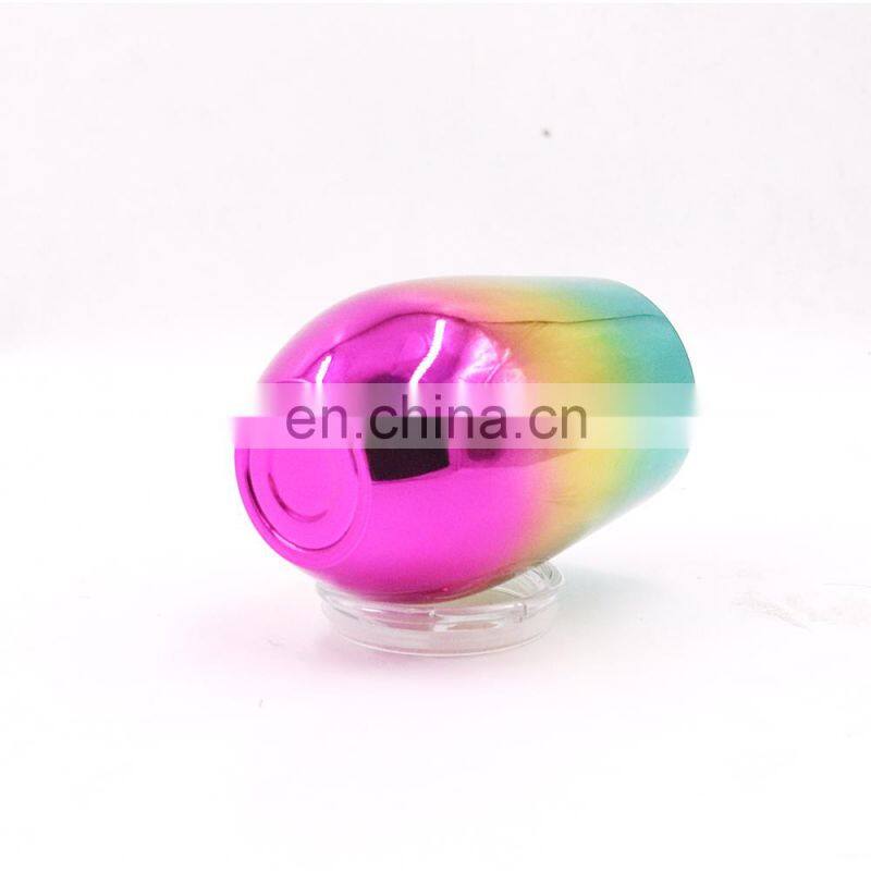 Hangzhou Watersy Colorful Outdoor Egg Shaped Powder Coating vacuum insulated stainless steel custom enamel tin mug wholesal