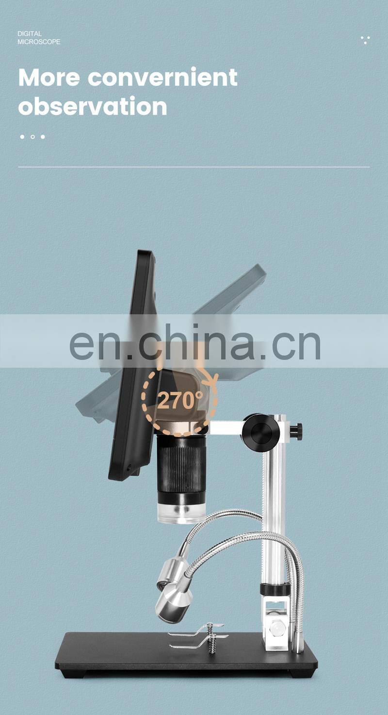 Andonstar AD208 2MP 5X-260X USB Digital Microscope With 8.5" LCD 1080P For Repair PCB Soldering SMD