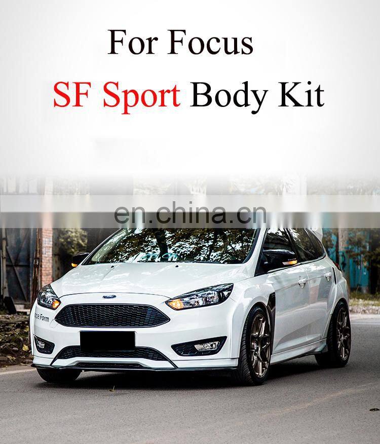 Runde New Arrival Dedicated For 15-17-18 Focus Hatchback Modified SF Sports Body Kit Exhaust Front Bumper Rear Lip