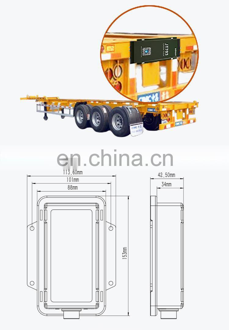 JT703B solar trailer tracker 4g gps smart terminal for trailer