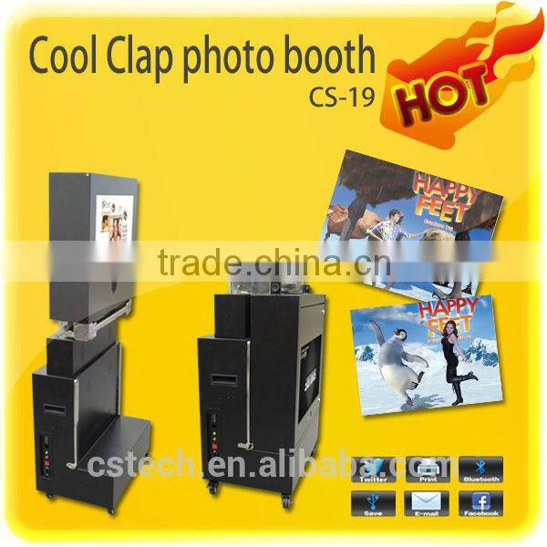 China factory directly sale digital photo printing kiosk / photo booth with 18MP camera