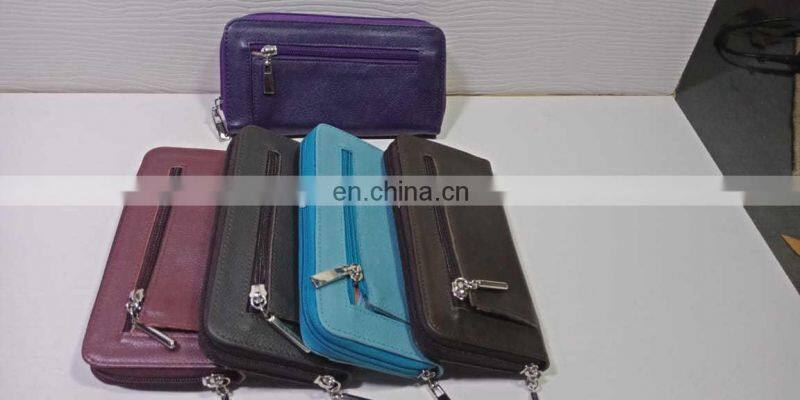 Ladies wallet latest RFID blocking leather ladies purse women wallet