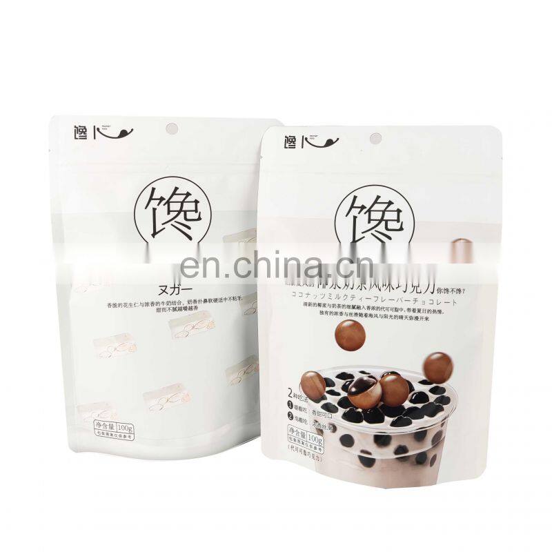 Mylar Bag Matte Customized Design Stand Up Pouch Zip Lock Plastic Stand Up Packaging Bags with Zipper