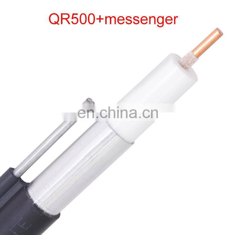 YUXUN 75ohm QR540 RG500+Messenger Trunk Cable Coaxial Cable QR500