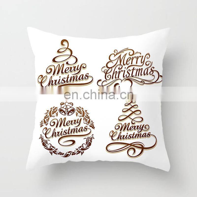 45cm Christmas Cushion Cover PillowCase Christmas Decoration For Home 2022 Navidad Xmas Noel New Year Gift 2023