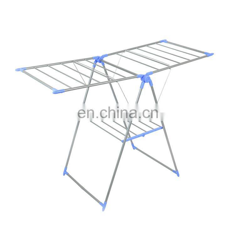 Thickened clothes rack indoor and outdoor multi-function clothes rack does not need to install clothes rack