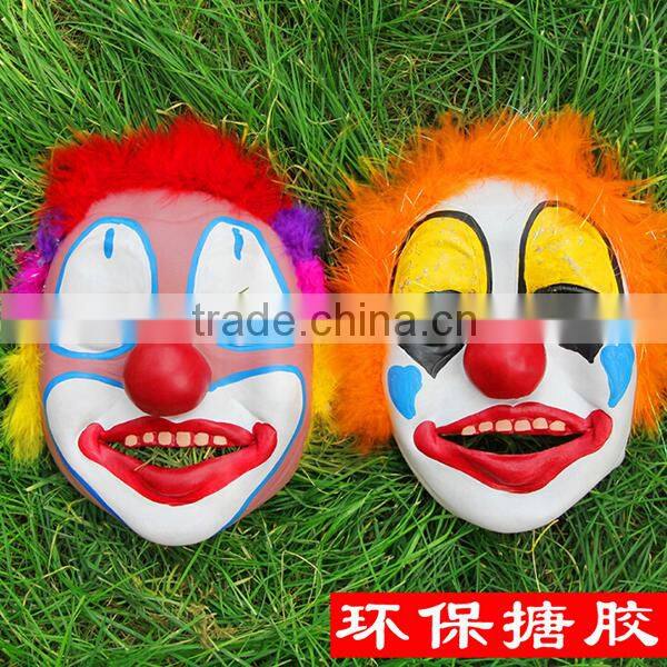 In stock Masquerade cosplay props Halloween scary latex clown masks make funny joker mask