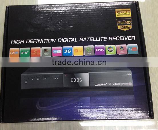 dvb s2 iptv set top box mpeg4 h.264 hd dvb s2 internet sharing satellite receiver