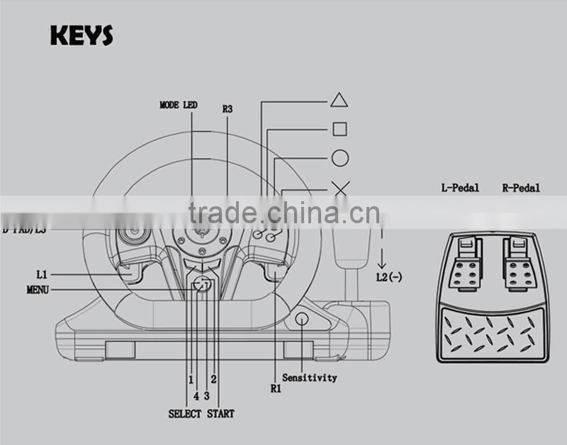 Wholesale racing wheel with vibration, vibration racing wheel, racing wheel for xbox one