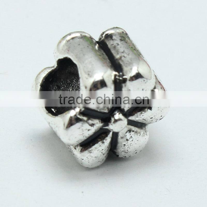 Pdora Jewelry Accessories the Red Hibiscus Hanging and Slider DIY Zinc Alloy Beads