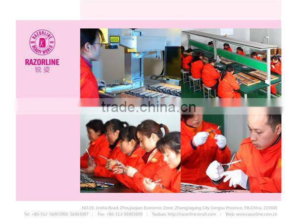 H3-Zebra Mirror polish zinc alloy straight hair razor for barber