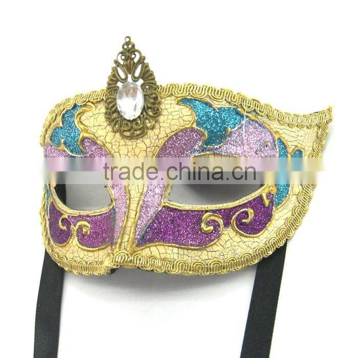 Custume Carnival Accessories HT-HF028 Plastic Half Face Party Eye Mask Personalized Eye Mask