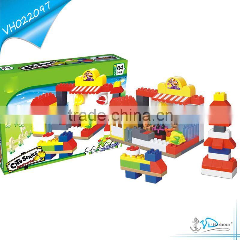 Market Set Plastic Interlocking Toy for Kids 2015