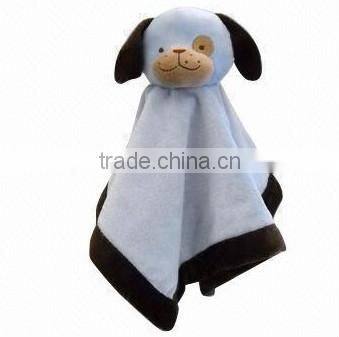 Soft plush baby blue dog blanket for promotions 2015