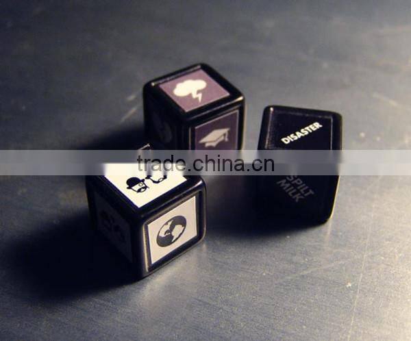 hot sale custom dice with sticker