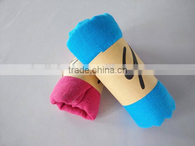 Wholesale Fall Winter Solid Color Cotton Viscose Fashion Ladies Plain Shawl Scarf