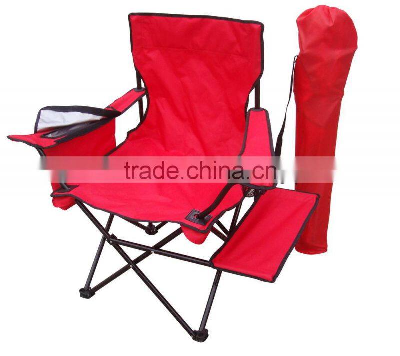 cheap beach chair with side table and armrest