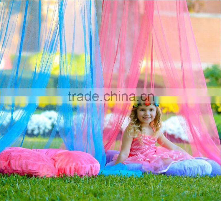 Round Girls Hanging Bed Canopy Folding Portable Iron Window Outdoor Baby Mosquito Net