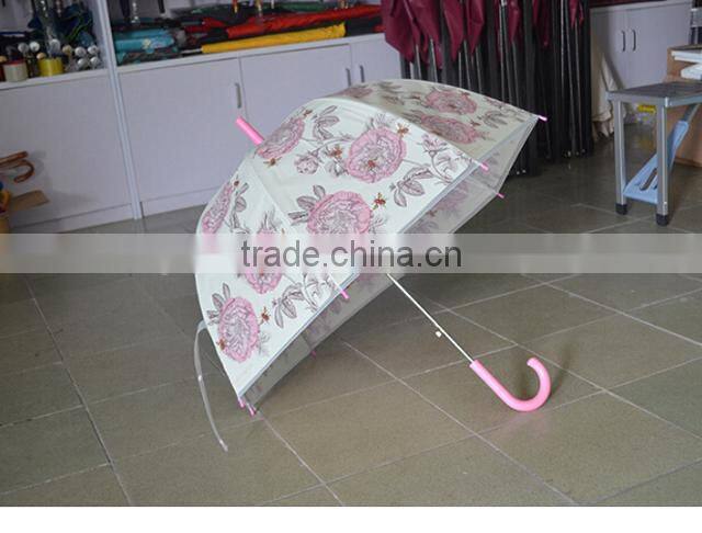 23inch straight apollo POE transparent parasol umbrella