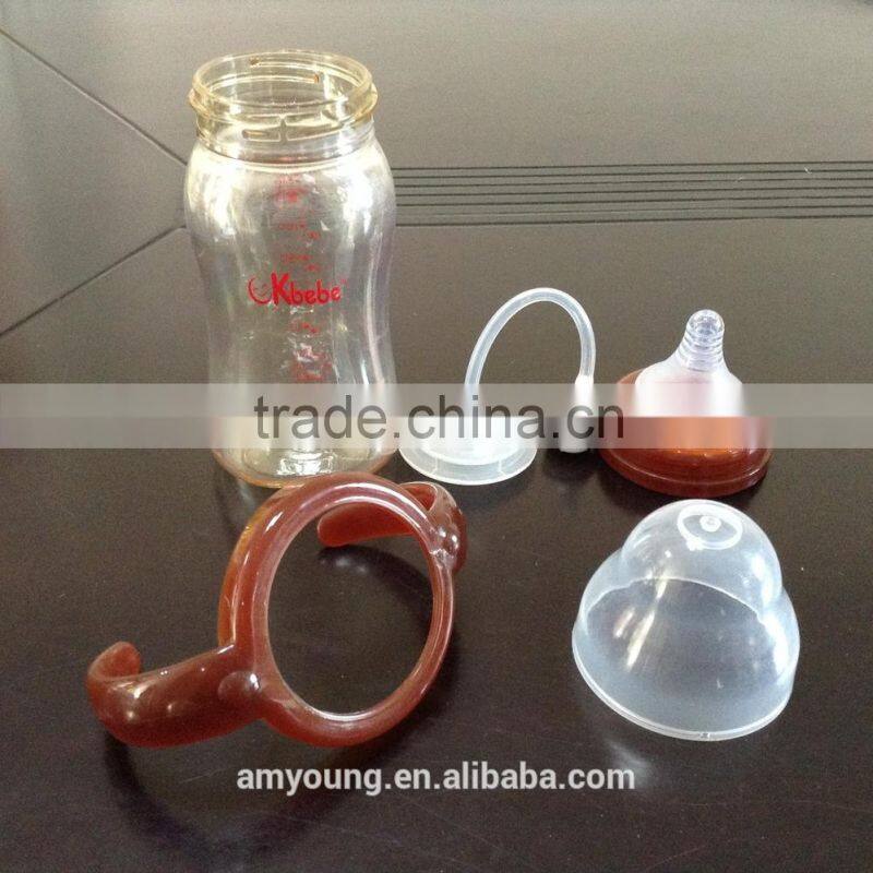 Factory price 150ml heat-proof baby bottle, impact resistance bpa free ppsu baby feeding bottle