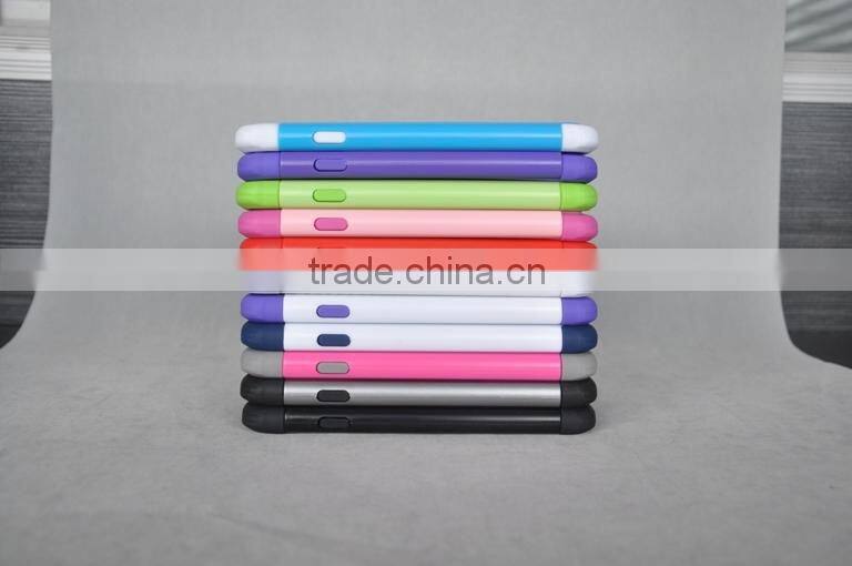Factory price !High quality 3 in 1 hybrid (PC+TPU+Aluminum)Case for iphone 6 (4.7 inch)