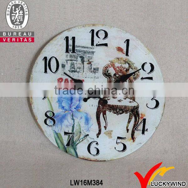 Vintage rectangle beautiful decor wall clock