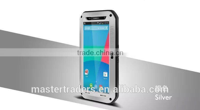 Love Mei Powerful Waterproof Dirtproof Shockproof Metal Protective Case For Motorola Nexus 6 MT-3164