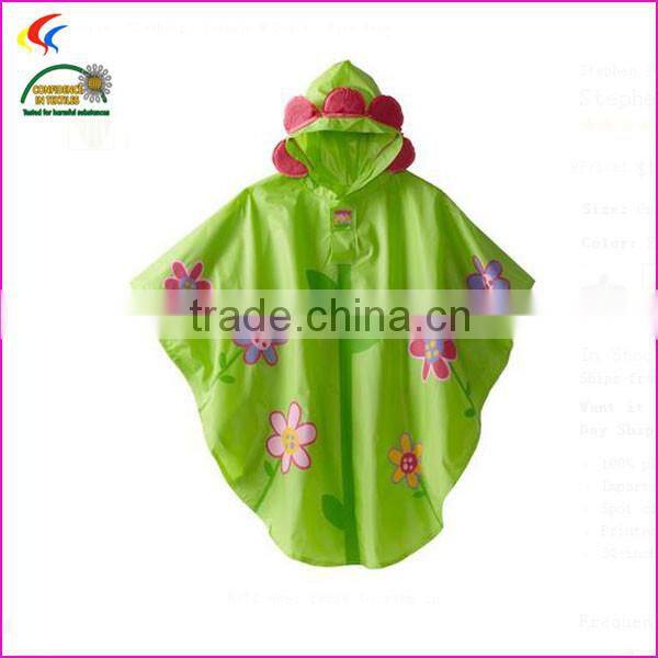 cartoon children rain poncho