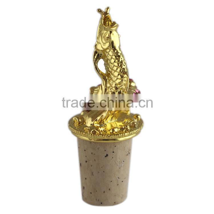 Zinc Alloy Fish Wine Stopper Ocean Life Wine Stopper