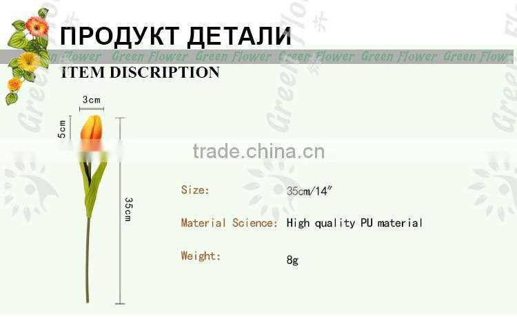 Home Decoration Occasion and Decorative Flowers & Wreaths Type 35CM mini tulip Real Touch for Home Weddings decorations