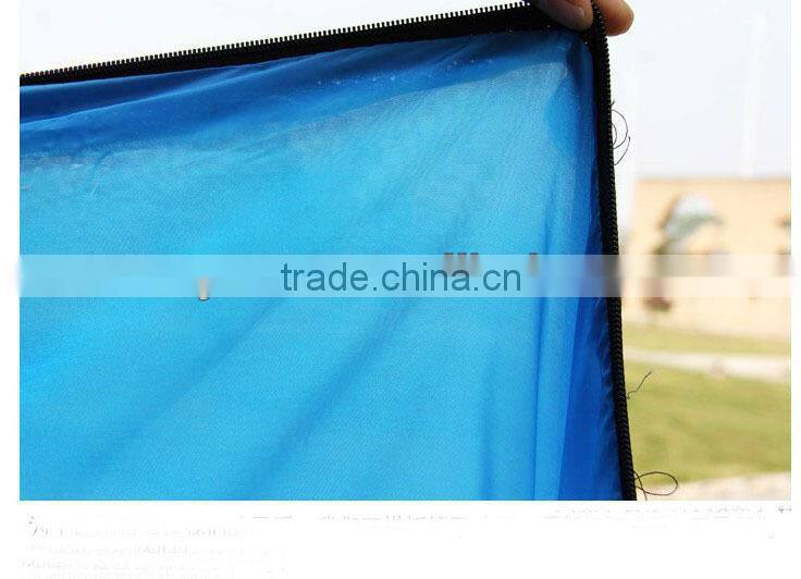 Outdoor envelop sleeping bag with cap