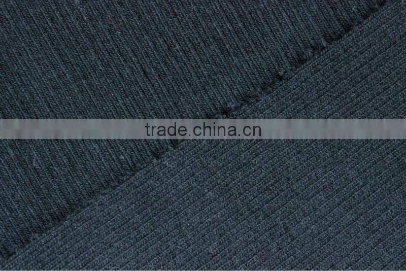 cotton spandex 1x1 rib knitted fabric