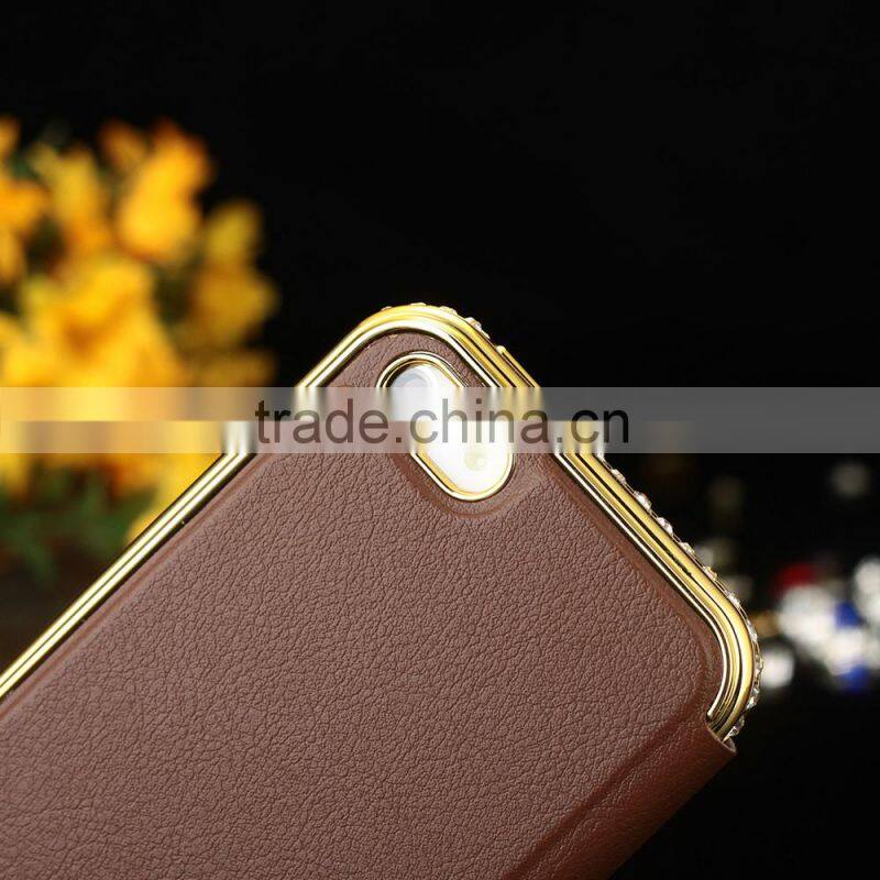 Shengo Unique PU Leather Dot View Phone Case for iPhone 5