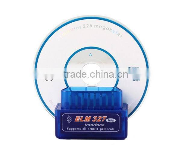 2014 Latest super mini elm327 v2.1 bluetooth elm327 interface supports all obdii protocols,Mini obd2 elm327 interface bluetooth